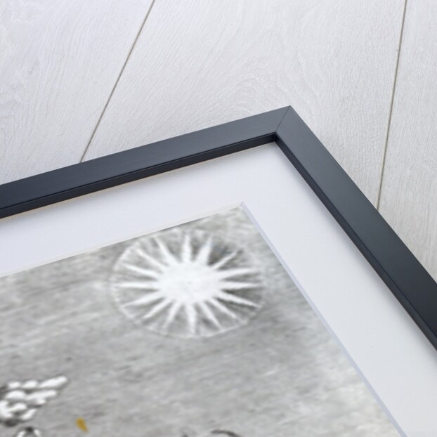 Illustration of Zoroaster worshipping fire and the sun, 1697 by English School