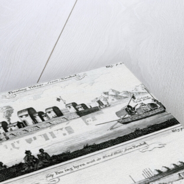 Chinese floating Village, 17th Century by German School