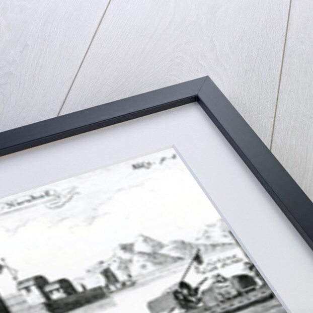 Chinese floating Village, 17th Century by German School