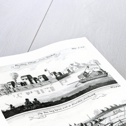 Chinese floating Village, 17th Century by German School