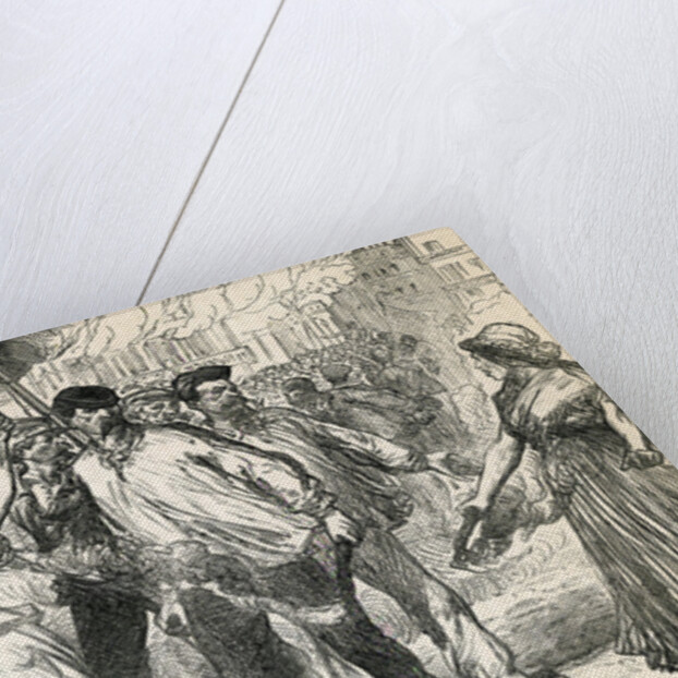 Insurgents Ravaging The Streets of Paris, taken from Cassell's Illustrated History, 1872 by English School