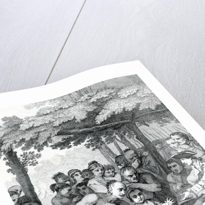 The Indians delivering up the English Captives to Colonel Bouquet near his Camp at the Forks of Muskingham in North Anerica by English School