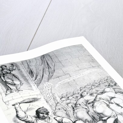 Westminster School, or Dr. Busby settling accounts with Master Billy and his Playmates, 1785 by English School