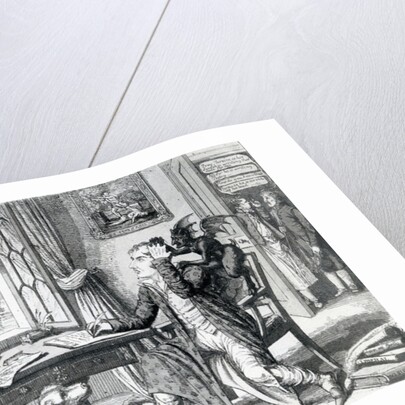 A Noble Poet - Scratching up his Ideas, published by J. Johnston, 1823 by English School