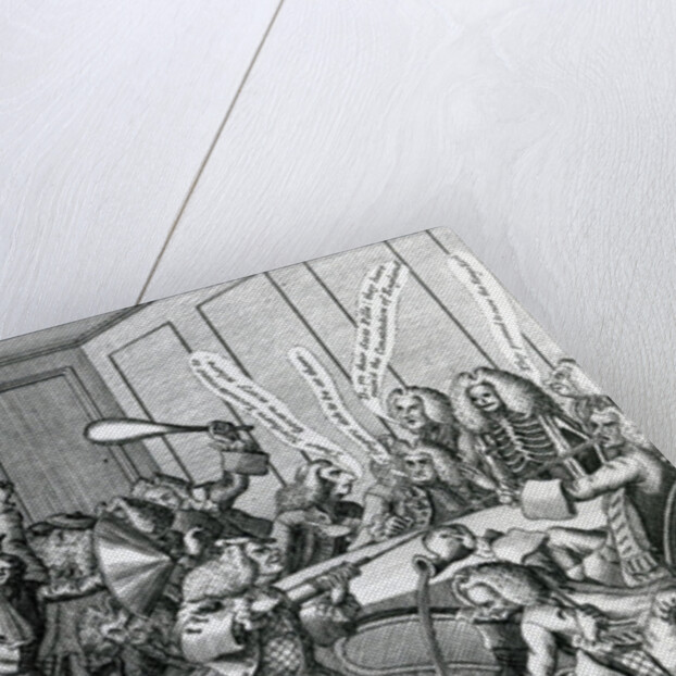 The Siege of Warwick-Castle, or The Battle between the Fellows and Licenciates, 1768 by English School