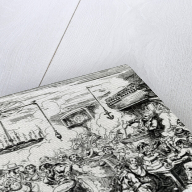 Sailors carousing, or a peep in the Long Room, 1825 by George Cruikshank