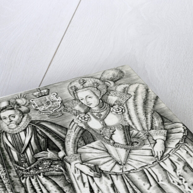 Portrait of James I and Anne of Denmark, 1618 by Renold Elstrack