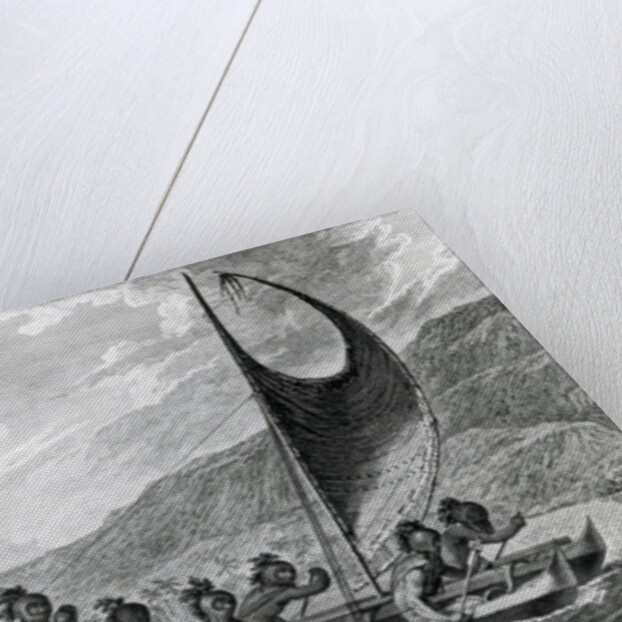 A Canoe of the Sandwich Islands, with the Rowers Masked, 1784 by John Webber