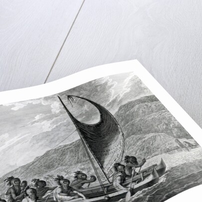 A Canoe of the Sandwich Islands, with the Rowers Masked, 1784 by John Webber