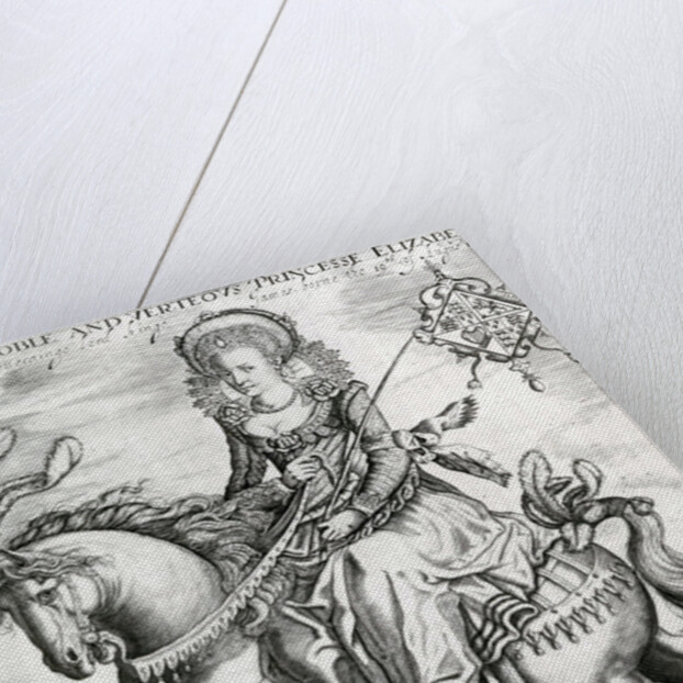 The Right Noble and Verteous Princesse Elizabeth, daughter to our soverainge lord kinge James, 1612-3 by Renold Elstrack