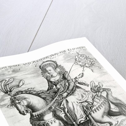 The Right Noble and Verteous Princesse Elizabeth, daughter to our soverainge lord kinge James, 1612-3 by Renold Elstrack