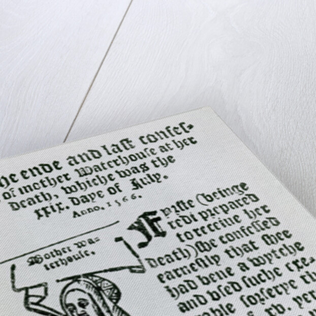 Mother Waterhouse, pamphlet, 1566 by English School