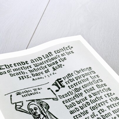 Mother Waterhouse, pamphlet, 1566 by English School