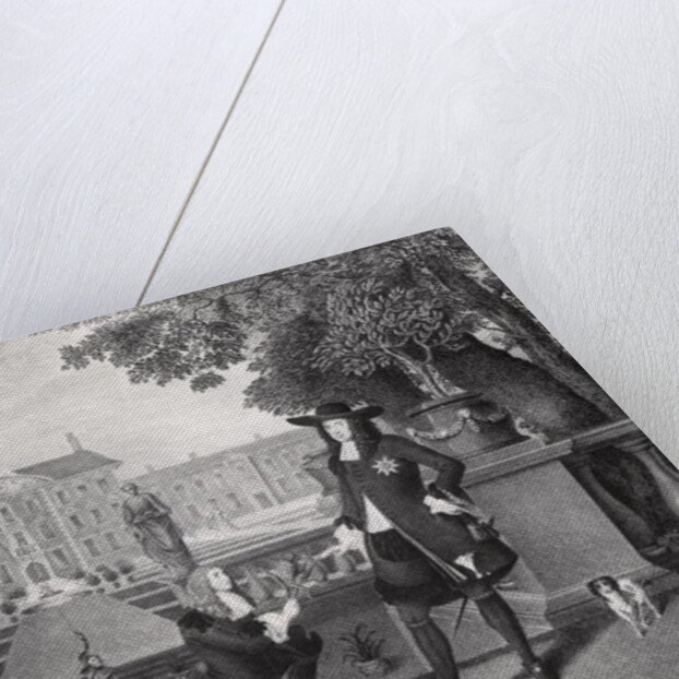 John Rose the King's Gardener, Presenting Charles II with the First Pineapple Grown in England, at Dorney Court, c.1670 by Hendrik (attr. to) (after) Danckerts