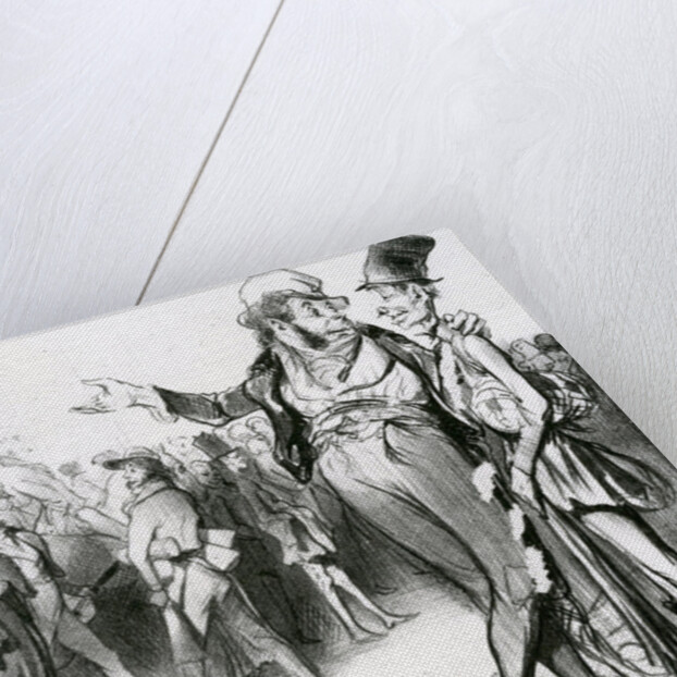 C'est tout de même flatteur d'avoir fait tant d'élèves! no.76 of the series Caricaturana published in 'Le Charivari,' 1838 by Honore Daumier