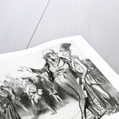 C'est tout de même flatteur d'avoir fait tant d'élèves! no.76 of the series Caricaturana published in 'Le Charivari,' 1838 by Honore Daumier