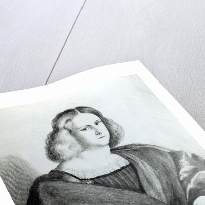 Portrait of a young man, print by Wenceslaus Hollar, 1650 by Jacopo Palma