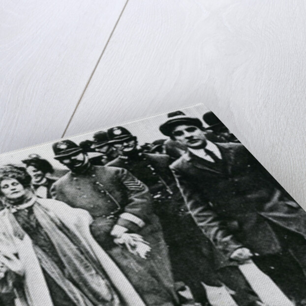 Arrest of Mrs Emmeline Pankhurst in Victoria Street, 13th February 1908 by English Photographer