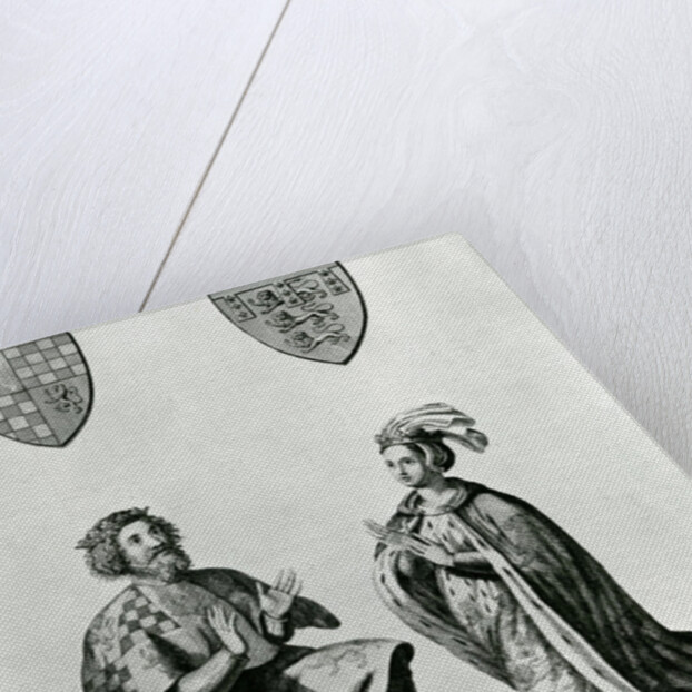 Richard Fitzalan, 3rd Earl of Arundel and Eleanor Countess of Arundel, 1785 by James Basire