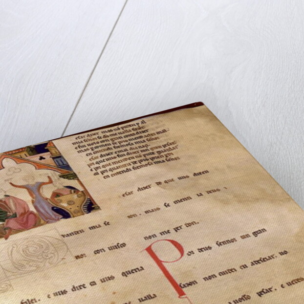 Ajuda Song Verses, Page 195/R, 13th-15th century by School Portuguese