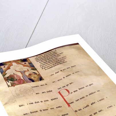 Ajuda Song Verses, Page 195/R, 13th-15th century by School Portuguese