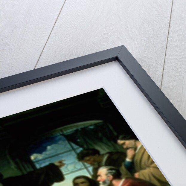 Christopher Columbus in the Monastery of la Rabida, 1856 by Eduardo Javier Ramon Cano de la Pena