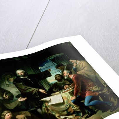 Christopher Columbus in the Monastery of la Rabida, 1856 by Eduardo Javier Ramon Cano de la Pena