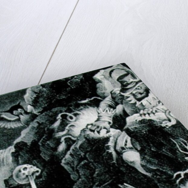 Scene from the opera 'Der Freischutz' by Carl Maria von Weber lithograph by Adam et Hostein by Johann Heinrich Ramberg (after)