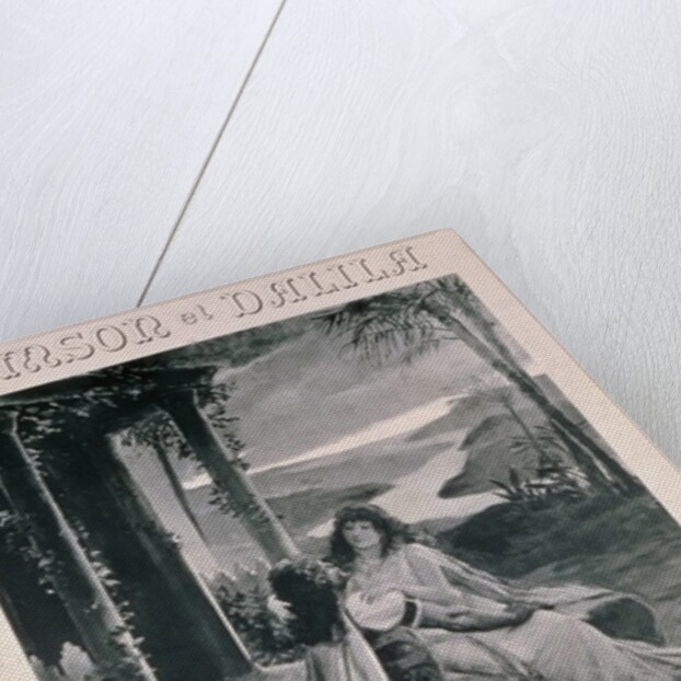 Poster advertising 'Samson and Dalila', opera by Camille Saint Saens by Georges Rochegrosse