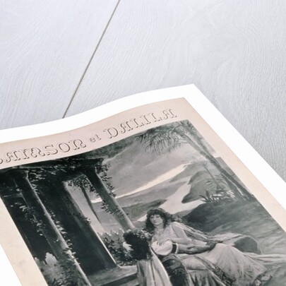 Poster advertising 'Samson and Dalila', opera by Camille Saint Saens by Georges Rochegrosse