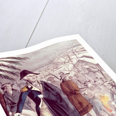 George Washington at Valley Forge, on Dec. 1777 by American School