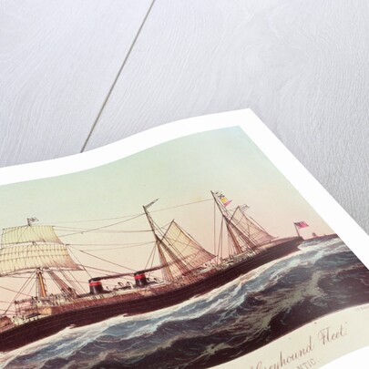 Guion Line Steamship Arizona, of the 'Greyhound Fleet', making Safe, Short and Reliable Passages across the Atlantic by N. and Ives J.M. Currier