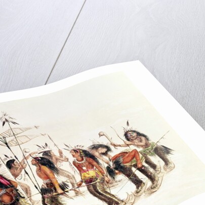 The Snow-Shoe Dance: To Thank the Great Spirit for the First Appearance of Snow by George (after) Catlin