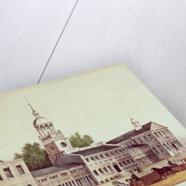 Independence Hall, Philadelphia, 1776. by American School