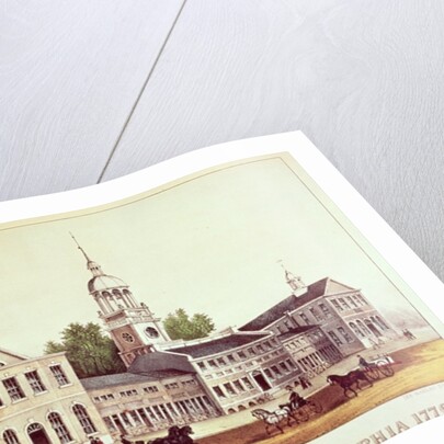 Independence Hall, Philadelphia, 1776. by American School