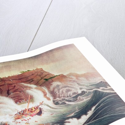 Loss of the Packet Ship Albion by Thomas (after) Birch