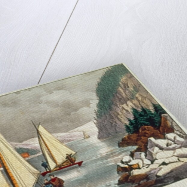 Ice-Boat Race on the Hudson by American School