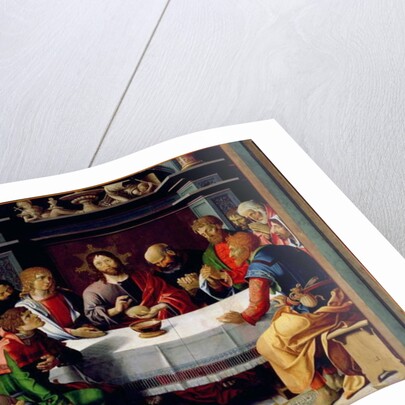 The Last Supper, central panel from the Eucharist Triptych, 1515 by French School