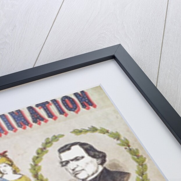 Union Nomination Poster depicting Abraham Lincoln running for President and Andrew Johnson for Vice-President, Electoral Campaign by American School