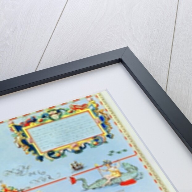 Map of the Caribbean islands and the American state of Florida by Theodor de Bry