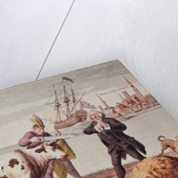 Indian Cutting the Horns of a Cow by American School