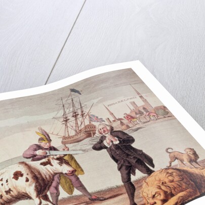 Indian Cutting the Horns of a Cow by American School