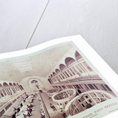 North Interior View of the New York Post Office by American School