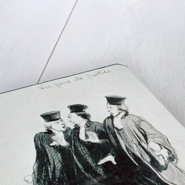 A Dispute Outside the Courtroom by Honore Daumier