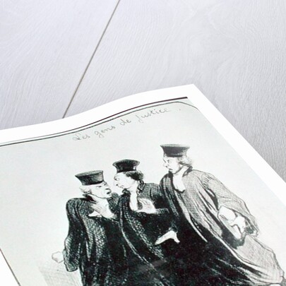 A Dispute Outside the Courtroom by Honore Daumier