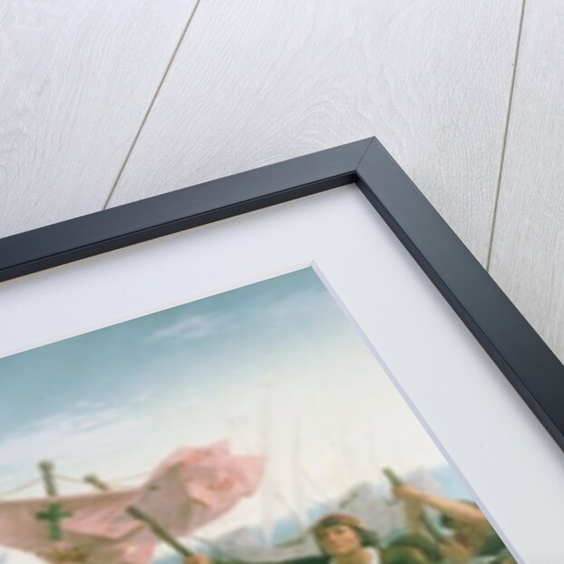 The First Landing of Christopher Columbus in America, 1862 by Dioscoro Teofilo Puebla Tolin