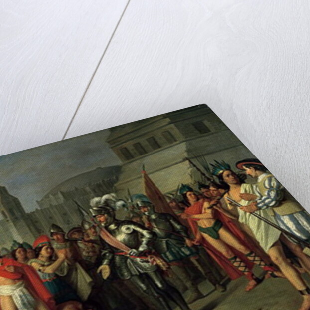 The Imprisonment of Guatimocin by the Troops of Hernan Cortes, 1856 by Carlos Maria Esquivel