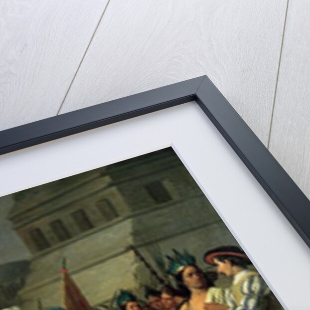 The Imprisonment of Guatimocin by the Troops of Hernan Cortes, 1856 by Carlos Maria Esquivel