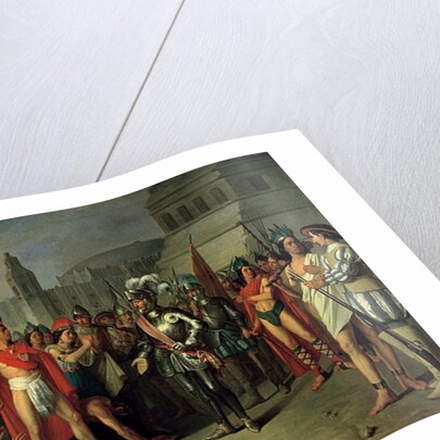 The Imprisonment of Guatimocin by the Troops of Hernan Cortes, 1856 by Carlos Maria Esquivel
