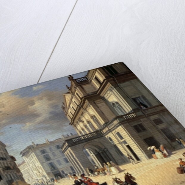 Front of La Scala Theatre, 1852 by Angelo Inganni